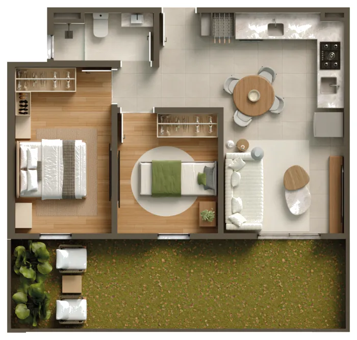 Aura – Tipo 2 · com garden