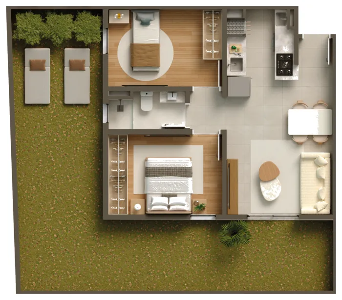 Aura – Tipo 3 · com garden