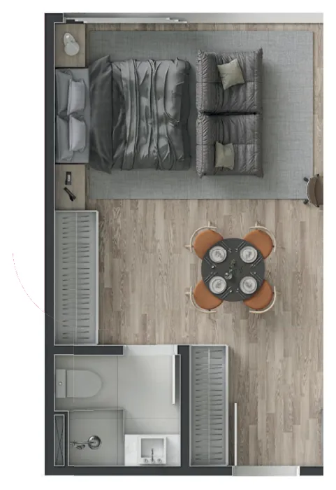 Gran Malltech – Studio Tipologia 3 · sem varanda